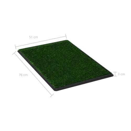Toalet za ljubimce s pladnjem i travom zeleni 76 x 51 x 3 cm Cijena