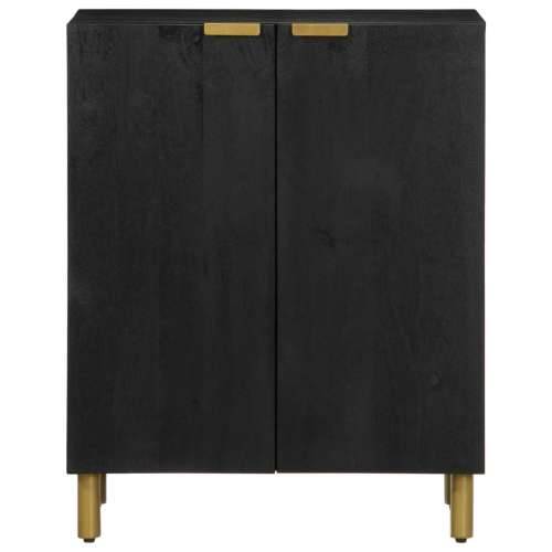 Komoda crna 60 x 33 x 75 cm konstruirano drvo Cijena