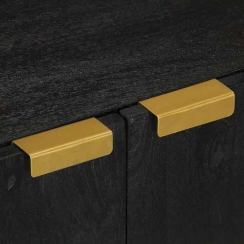 Komoda crna 60 x 33 x 75 cm konstruirano drvo Cijena