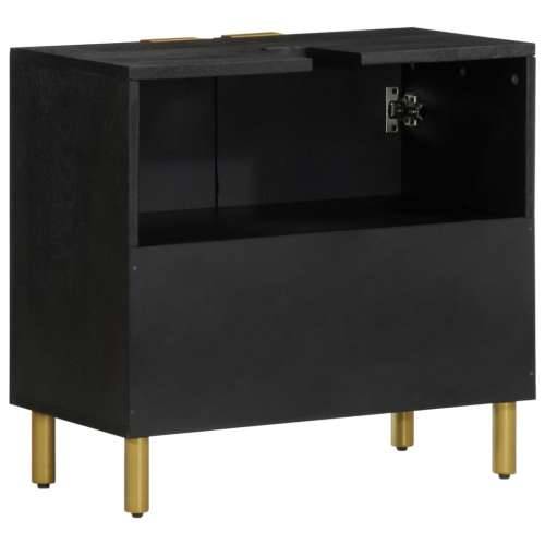Kupaonski ormarić Lavabo - Umivaonik crni 62x33x58 cm konstruirano drvo Cijena