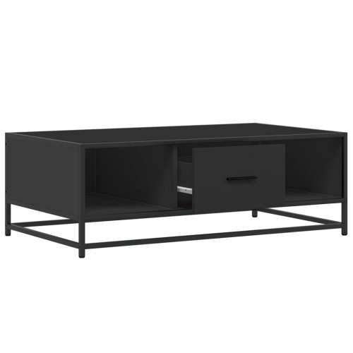 Stolić za kavu crni 100x57x35 cm konstruirano drvo i metal - Crna 1 Cijena