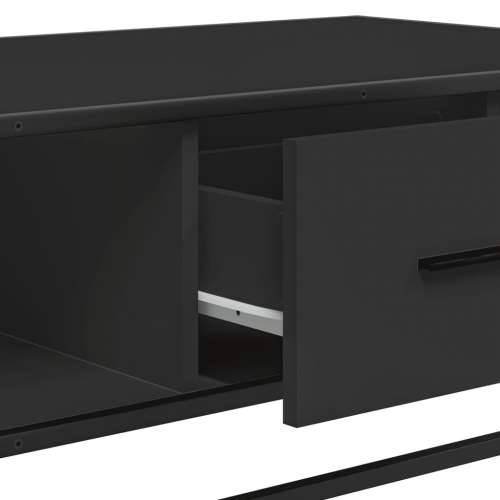 Stolić za kavu crni 100x57x35 cm konstruirano drvo i metal - Crna 1 Cijena