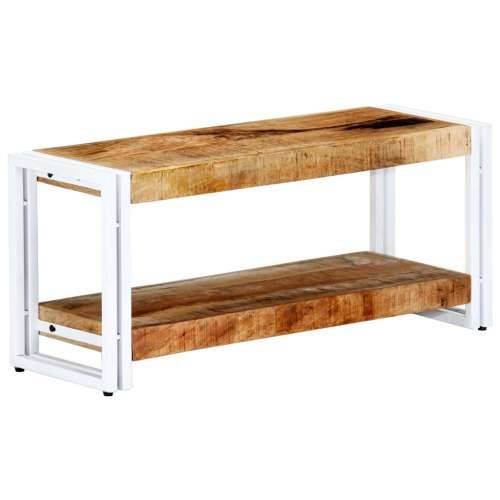 TV ormarić od masivnog drva manga 90 x 30 x 40 cm  - Bijela 1 90 cm masivno drvo manga Cijena