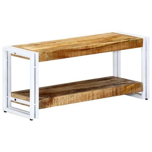 TV ormarić od masivnog drva manga 90 x 30 x 40 cm  - Bijela 1 90 cm masivno drvo manga Cijena