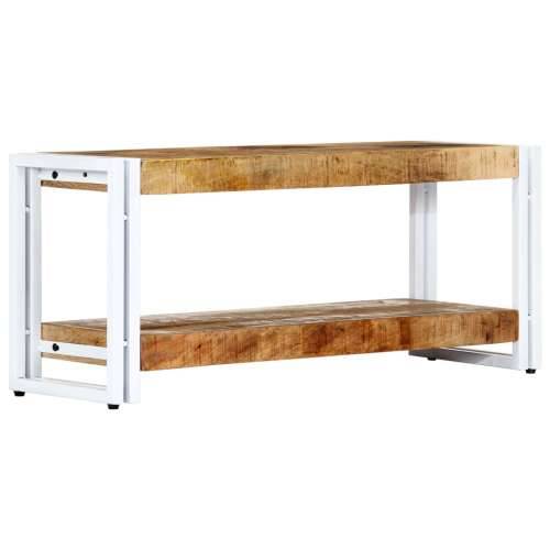 TV ormarić od masivnog drva manga 90 x 30 x 40 cm  - Bijela 1 90 cm masivno drvo manga Cijena