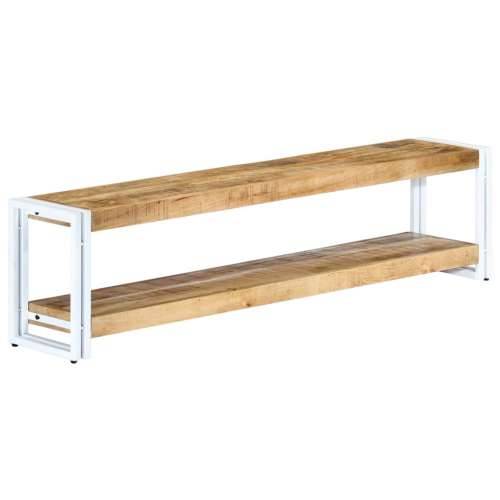 TV ormarić od masivnog drva manga 150 x 30 x 40 cm  - Bijela 1 150 cm masivno drvo manga Cijena