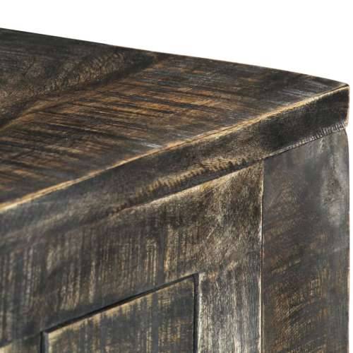 Radni stol crni 110 x 50 x 75 cm od masivnog drva manga Cijena
