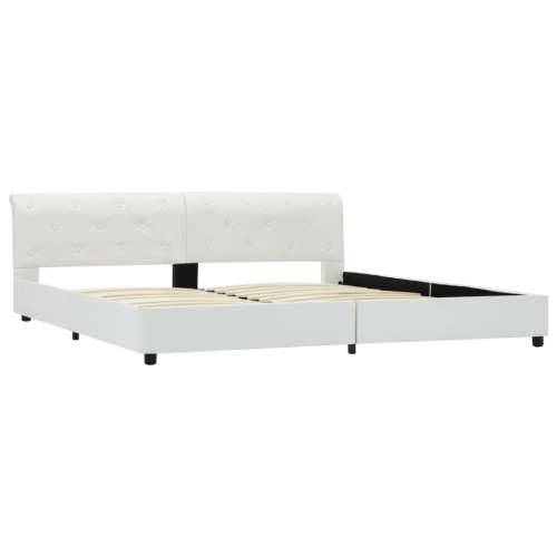 Okvir za krevet od umjetne kože bijeli 180 x 200 cm - Bijela 180 x 200 cm Cijena