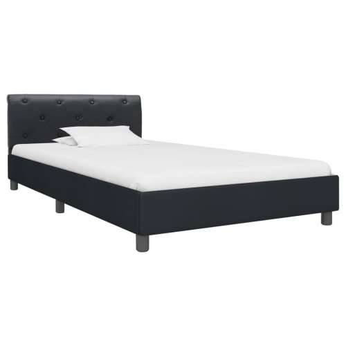 Okvir za krevet od umjetne kože crni 90 x 200 cm - Crna 90 x 200 cm Cijena