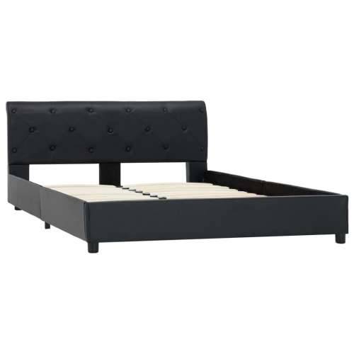 Okvir za krevet od umjetne kože crni 120 x 200 cm - Crna 120 x 200 cm Cijena
