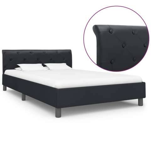 Okvir za krevet od umjetne kože crni 140 x 200 cm - Crna 140 x 200 cm Cijena