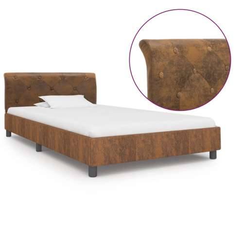 Okvir za krevet od umjetne brušene kože smeđi 100 x 200 cm