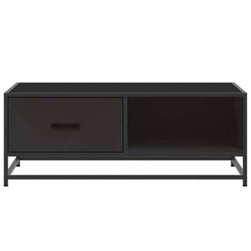 Stolić za kavu crni 90 x 57 x 35 cm konstruirano drvo i metal - Crna 1 Cijena