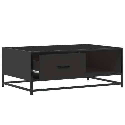Stolić za kavu crni 90 x 57 x 35 cm konstruirano drvo i metal - Crna 1 Cijena