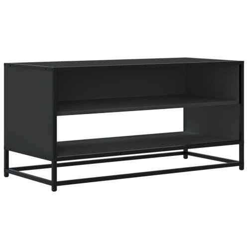 TV ormarić crni 91 x 40 x 46 cm konstruirano drvo i metal - Crna 1 91 cm Cijena