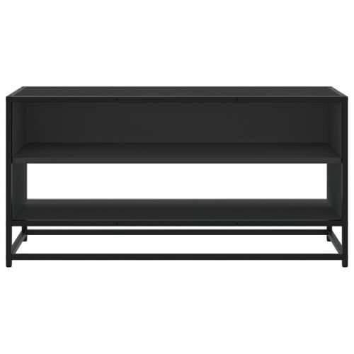 TV ormarić crni 91 x 40 x 46 cm konstruirano drvo i metal - Crna 1 91 cm Cijena