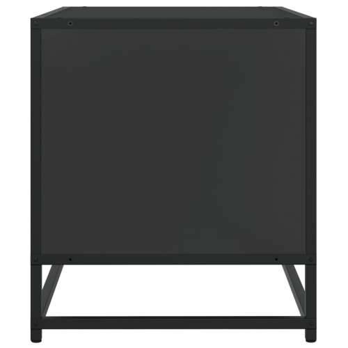 TV ormarić crni 91 x 40 x 46 cm konstruirano drvo i metal - Crna 1 91 cm Cijena