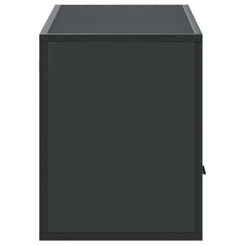 TV ormarić crni 100 x 31 x 39,5 cm konstruirano drvo i metal - Crna 1 100 cm Cijena