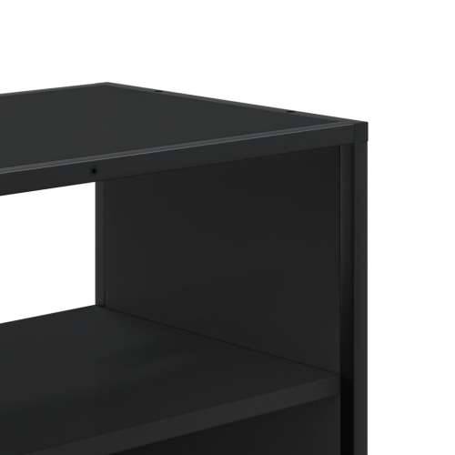 TV ormarić crni 100 x 31 x 39,5 cm konstruirano drvo i metal - Crna 1 100 cm Cijena