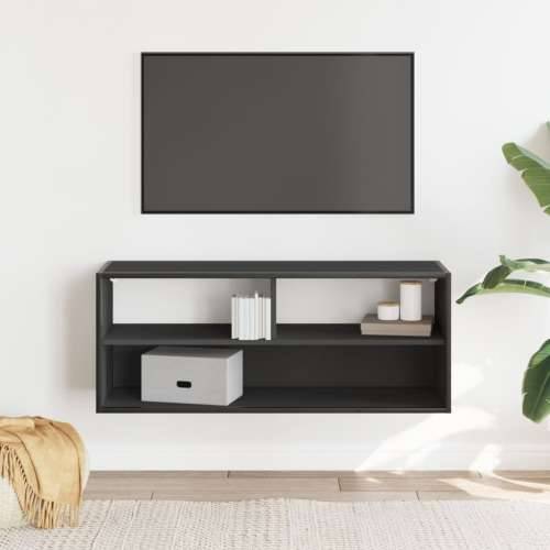 TV ormarić crni 100 x 31 x 39,5 cm konstruirano drvo i metal - Crna 1 100 cm Cijena