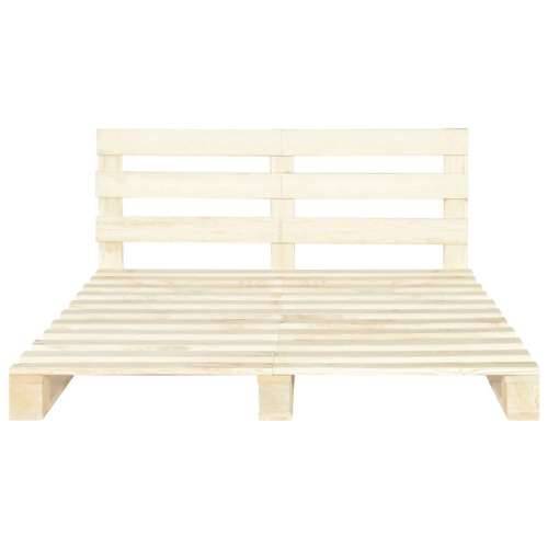 Okvir za krevet od paleta od masivne borovine 140 x 200 cm - Boja drva 140 x 200 cm Cijena