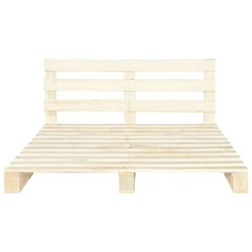 Okvir za krevet od paleta od masivne borovine 160 x 200 cm - Boja drva 160 x 200 cm Cijena