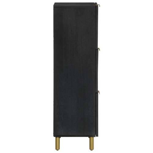 Visoka komoda crna 40 x 33 x 110 cm od konstruiranog drva Cijena
