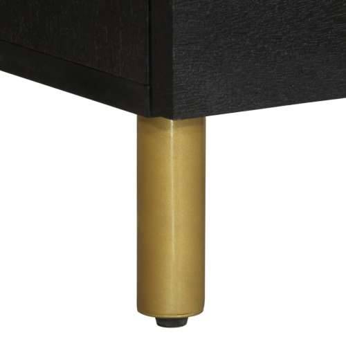 Visoka komoda crna 40 x 33 x 110 cm od konstruiranog drva Cijena