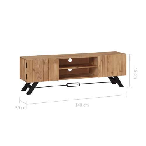 TV ormarić od masivnog bagremovog drva 140 x 30 x 45 cm Cijena