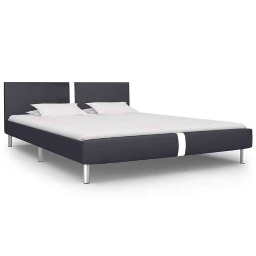 Okvir za krevet od umjetne kože crni 120 x 200 cm - Crna 120 x 200 cm Cijena