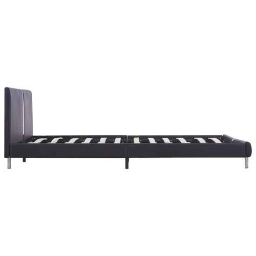 Okvir za krevet od umjetne kože crni 120 x 200 cm - Crna 120 x 200 cm Cijena
