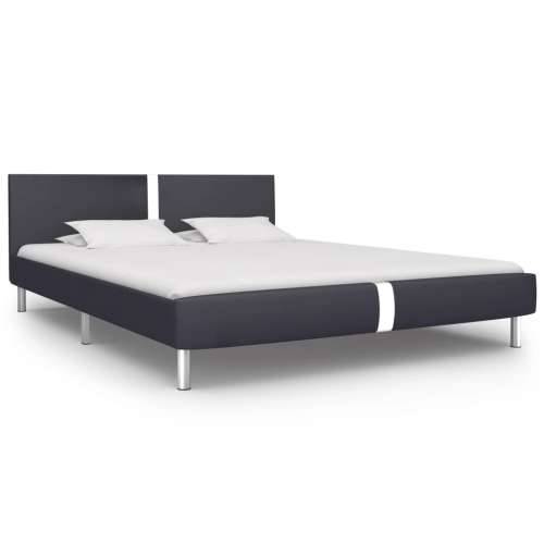 Okvir za krevet od umjetne kože crni 140 x 200 cm - Crna 140 x 200 cm Cijena