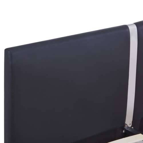 Okvir za krevet od umjetne kože crni 140 x 200 cm - Crna 140 x 200 cm Cijena