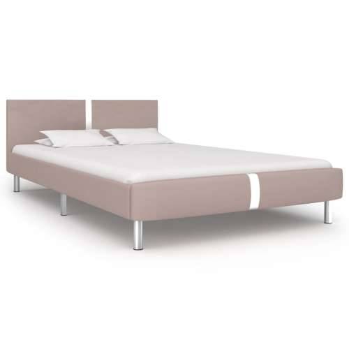 Okvir za krevet od umjetne kože boja cappuccina 140 x 200 cm Boja cappuccina 140 x 200 cm Cijena