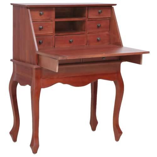 283841 Secretary Desk Brown 78x42x103 cm Solid Mahogany Wood Cijena