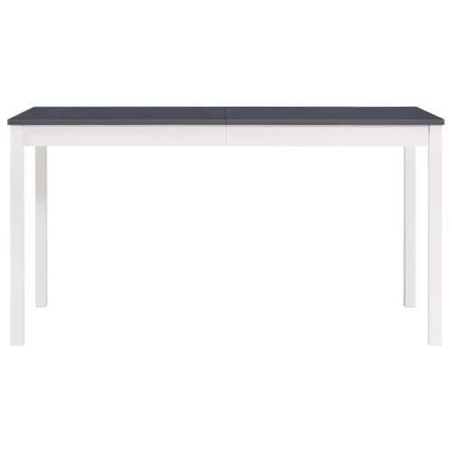 Blagavaonski stol bijelo-sivi 140 x 70 x 73 cm od borovine Cijena