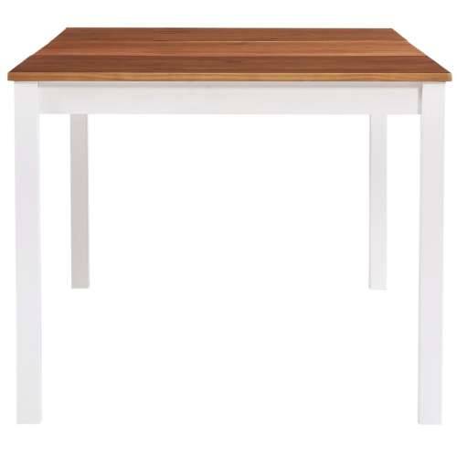 Blagavaonski stol bijelo-smeđi 180 x 90 x 73 cm od borovine Cijena