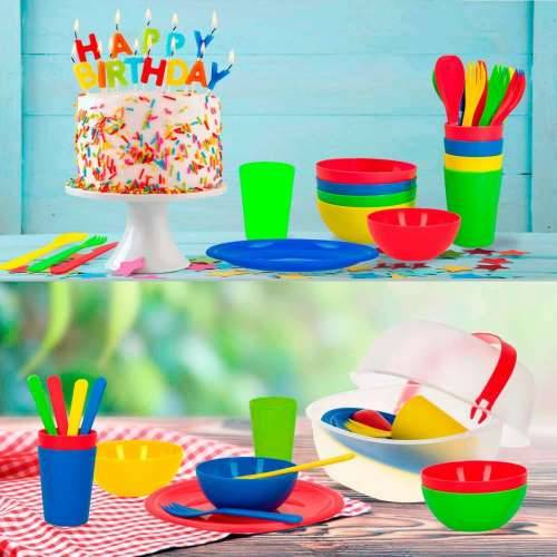 Set za piknik Aktive 22,5 x 1,5 x 22,5 cm polipropilen (4 kom.) Cijena