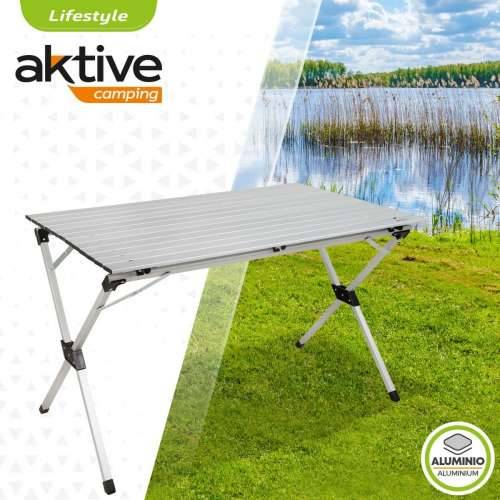 Sklopivi stol Aktive Srebrna Aluminij 110 x 70 x 70 cm (4 kom.) Cijena