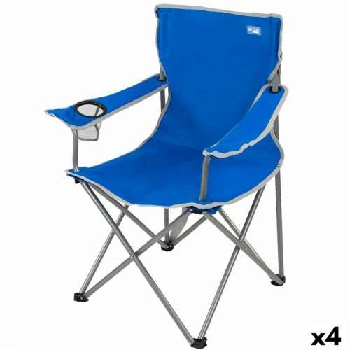 Sklopiva stolica za kampiranje Aktive Plava 45 x 82 x 47 cm (4 kom.) Cijena