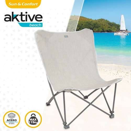 Sklopiva stolica za kampiranje Aktive Bež 78 x 90 x 76 cm (4 kom.) Cijena