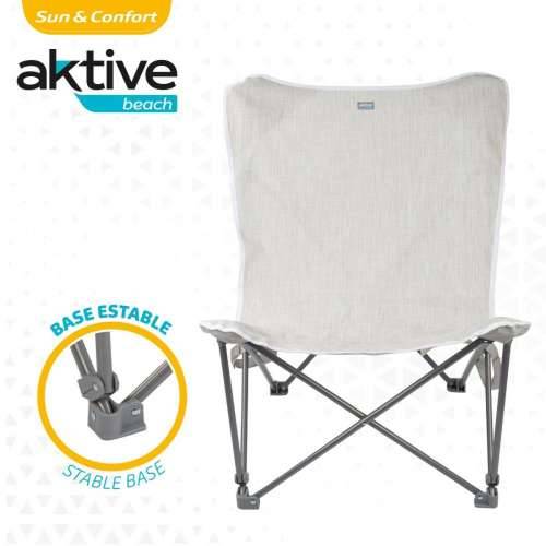 Sklopiva stolica za kampiranje Aktive Bež 78 x 90 x 76 cm (4 kom.) Cijena