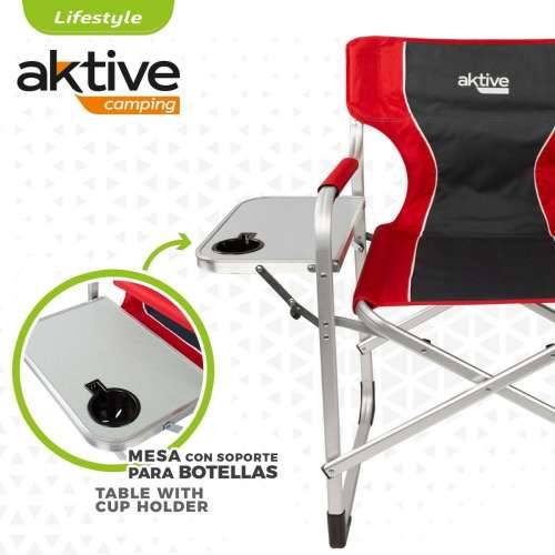 Sklopiva stolica za kampiranje Aktive Siva Crvena 61 x 92 x 52 cm (2 kom.) Cijena
