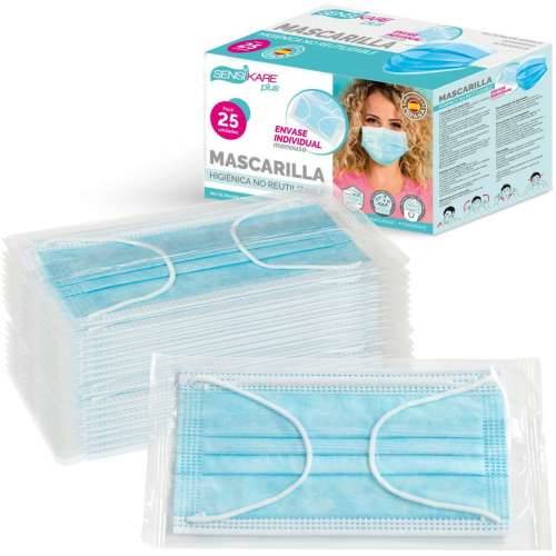 Box of hygienic masks SensiKare 25 Dijelovi (12 kom.) Cijena
