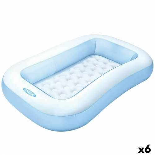 Dječiji bazen na napuhavanje Intex Pravokutno Plava Bijela 90 L 166 x 25 x 100 cm (6 kom.) Cijena