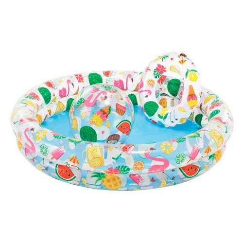 Dječiji bazen na napuhavanje Intex Tropsko Obruči 150 l 122 x 25 cm (12 kom.) Cijena
