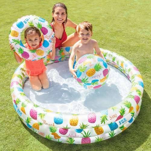 Dječiji bazen na napuhavanje Intex Ananas Obruči 248 L 132 x 28 x 132 cm (12 kom.) Cijena