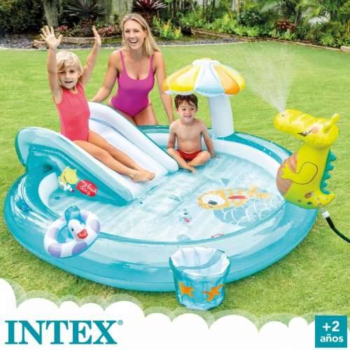 Dječiji bazen na napuhavanje Intex Igralište Krokodil 201 x 84 x 17 cm (3 kom.) Cijena