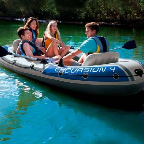 Čamac na napuhavanje Intex Excursion 4 Plava Bijela 315 x 43 x 165 cm Cijena