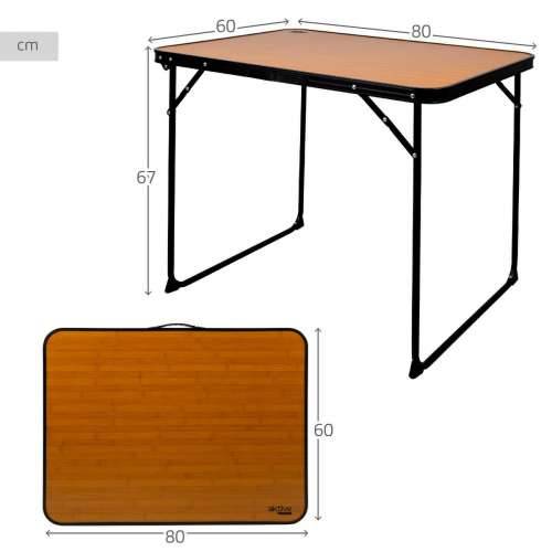 Sklopivi stol Aktive kampiranje Bambus 80 x 67 x 60 cm Cijena